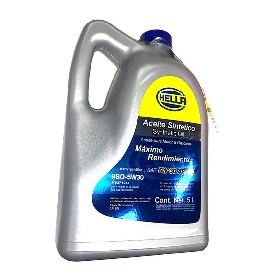 Hella Vision 5w-30 Aceite Para Motor Sintético Para Auto Camioneta 1 Unidad 5l