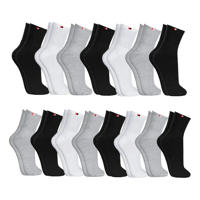 Kit 15 Pares Meias Sport Algodão Cano Alto Sandrini Conforto