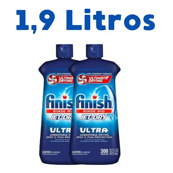 Pack De 2 Abrillantadores Finish Lavavajillas. Secado Rapido