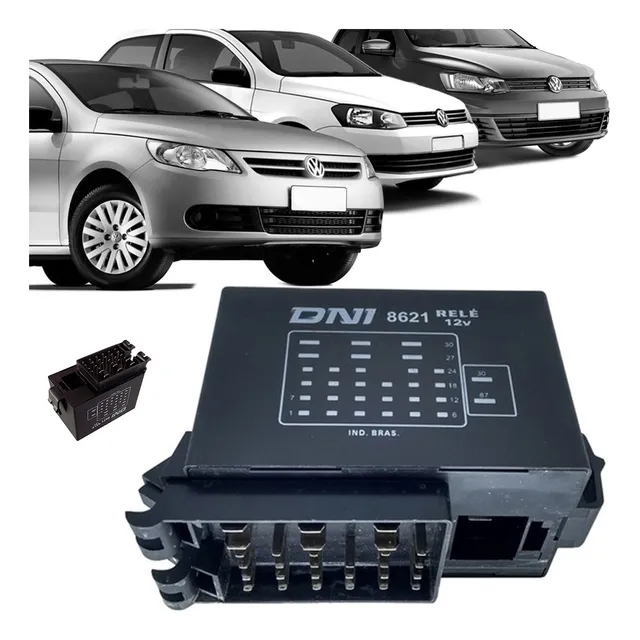 Rele Farol Baixo Alto Partida 8fç Vw Gol Saveiro Voyage G5/6