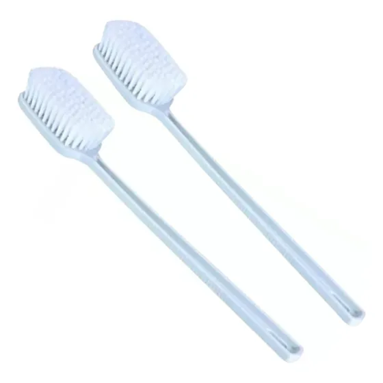 Kit 2 Escovas De Banho Para Lavar Costas Macia Cabo Grande