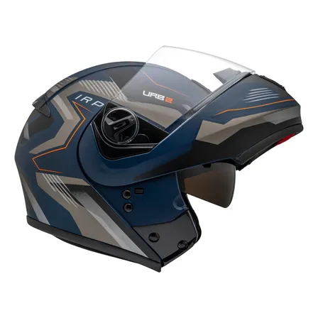 Capacete Moto Escamoteável Articulado Peels U-rb 2 Skyline Azul/grafite Fosco 64
