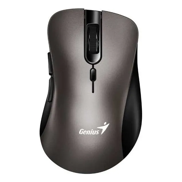 Mouse Inalámbrico Genius Ergo 8100s Ai Copilot 2.4ghz 1600dp Color Gris Plateado