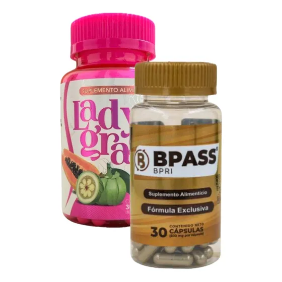 Bypass Dorado + Ladygrass Cápsulas Inhibidoras De Apetito