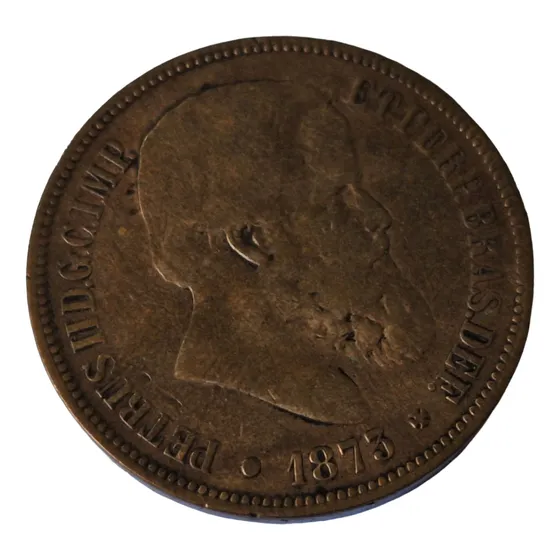 An10= Moeda 40 Réis Bronze 1873 =  Desc,5,00 Ver Abaixo