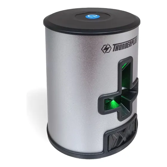 Nivel Laser 180° Autonivelante Thunder Tl05560 Bloqueo De Pendulo con Soporte Magnetico Y Estuche Color Gris/Negro