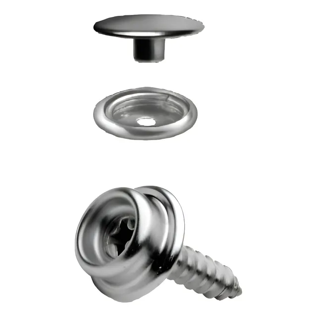 Broches A Presion P/lona Hembra (3,9*15)+tornillo Macho 20un