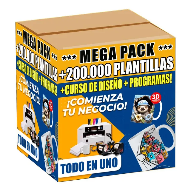 Kit Para Sublimar. Plantillas, Cuadros, Tazas, Remeras...