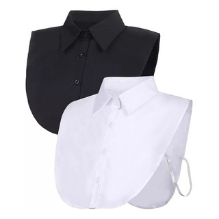 , Top Extraíble De 2 Piezas Con Cuello Falso, Media Camisa , Top Extraíble De 2 Piezas Con Cuello Falso, Media Camisa