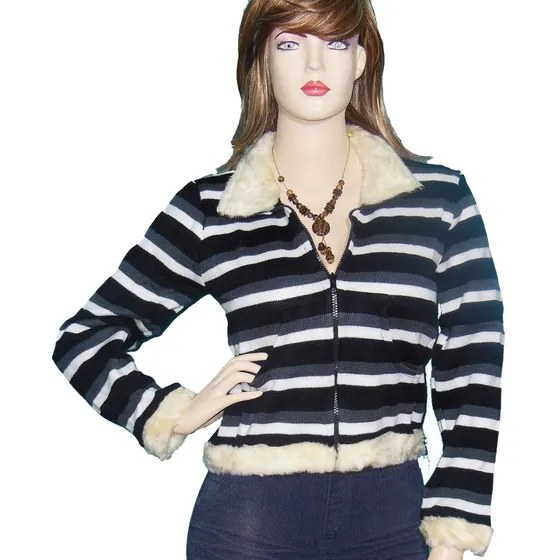 Suéter Chaleco Manga Larga Fibra Polar Hombre/mujer Invierno