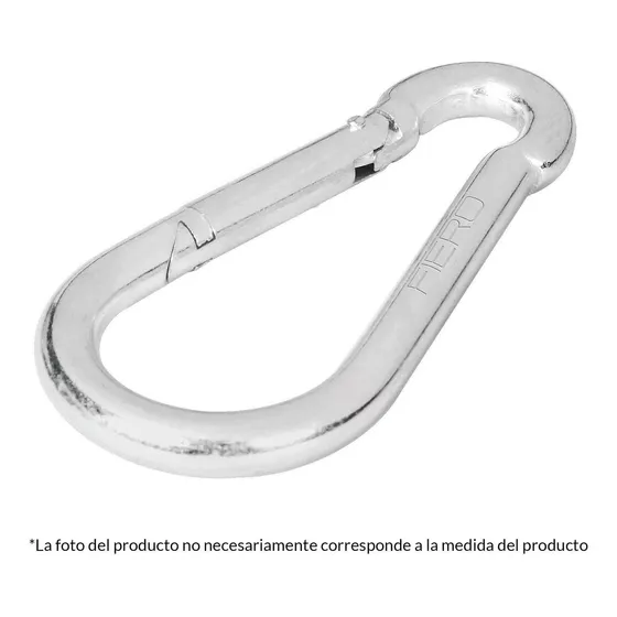 Bandola Mosquetón De Acero 3/8 '' Carga 350 Kg Fiero