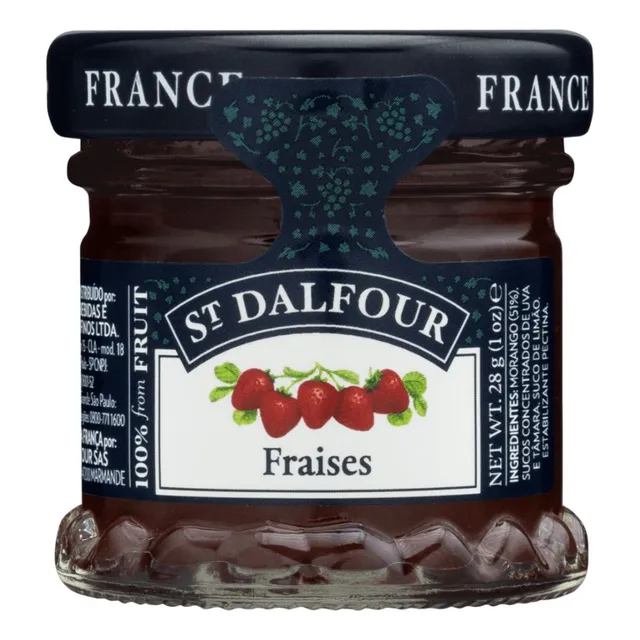 Geleia De Morango Sem Adição De Açúcar St. Dalfour Mini 28g