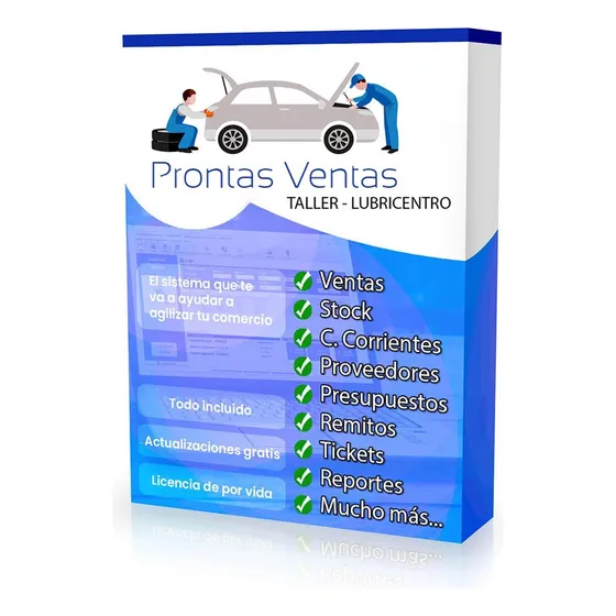 Prontas Ventas Taller Lubricentro - Sistema De Gestión