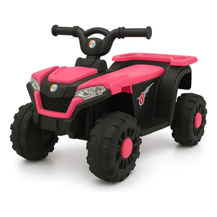 Quadriciclo Eletrico Rosa Bang Toys 6v Com Musica E Carregador 127/220v
