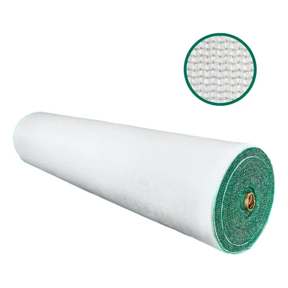 Malla Polisombra Blanca Al 80% X Rollo 100m Largo X 4m Ancho
