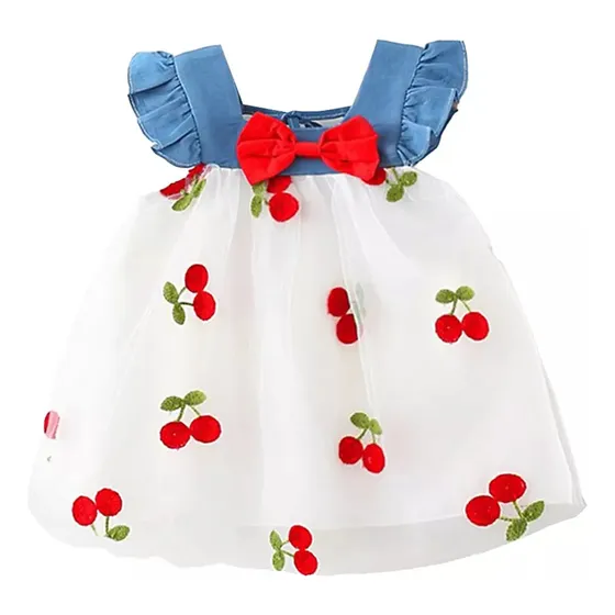 Vestido De Princesa Con Flores Para Niñas Pequeñas, Vestido