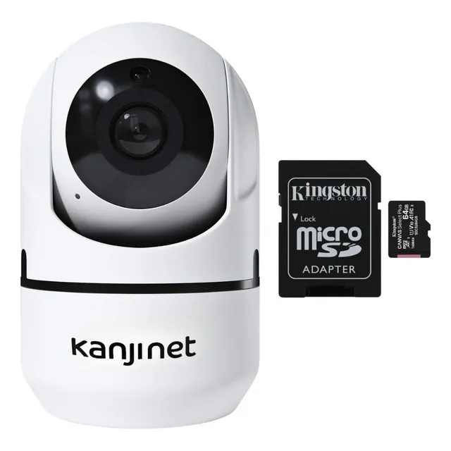 Cámara Seguridad Smart Ip Motorizada Y Tarjeta De Memoria 64