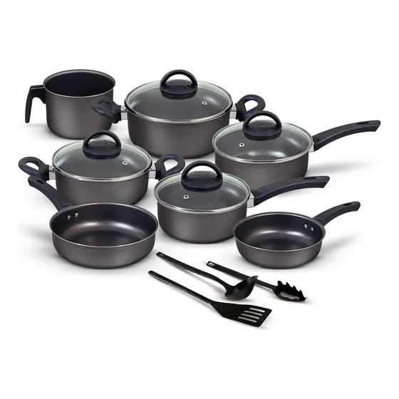 Conjunto Panelas Antiaderente 10 Peças Teflon Várias Cores