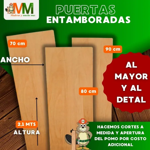 Puertas Entamborades Hechas De Madera