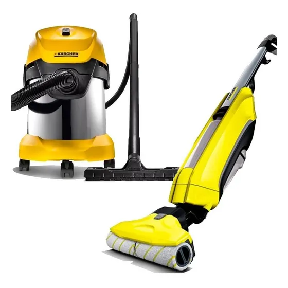 Aspiradora Karcher Wd3 + Fregadora De Pisos Fc5 -ynter Indus