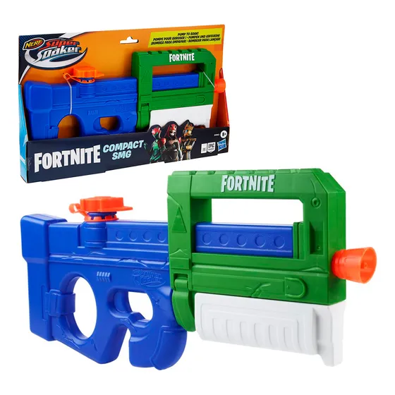 Pistola De Agua Nerf Fortnite Compact Sgm Hasbro - El Rey
