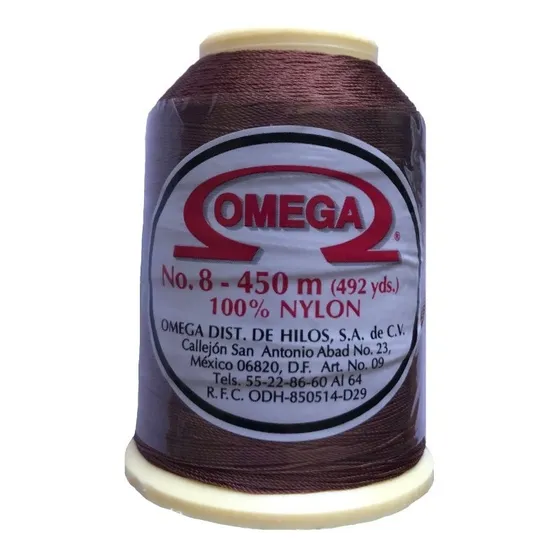  Hilo Omega Alta Resistencia Piel Y Tapicería Varios Colores
