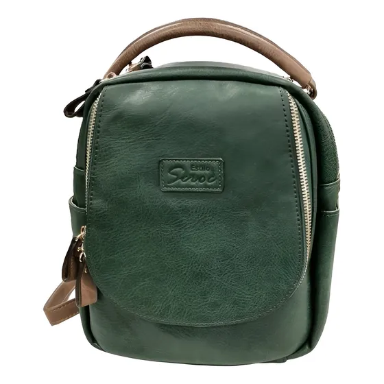 Mochila Cartera Pequeña 26x22cm En Pu Stilo Seroc-agrolact