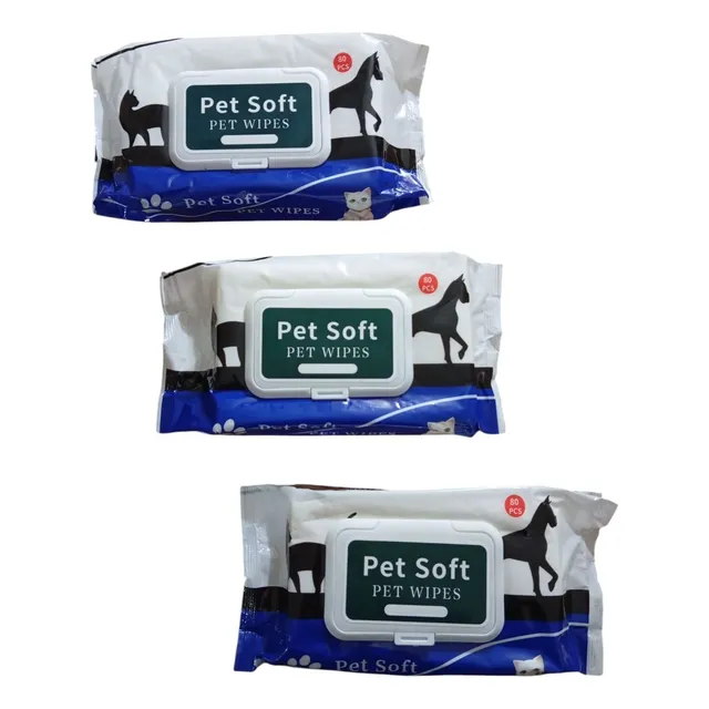 Toallas Húmedas X3 Para Cuidar A Tu Mascota Perro Gato 240 U