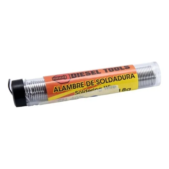 Estaño En Tubo Alambre Para Soldar 18g