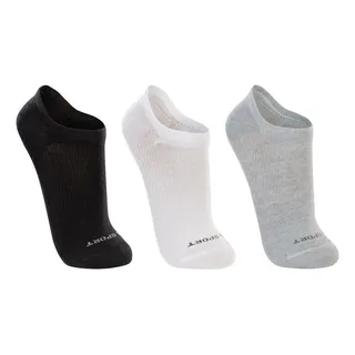 Kit Com 3 Pares De Meia Sapatilha Adulto Lupo Sport Kit Com 3 Pares De Meia Sapatilha Adulto Lupo Sport