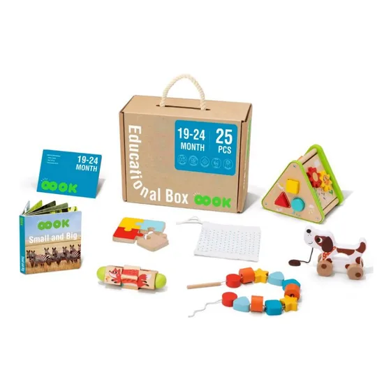 Caja Educativa De Madera 19-24m Tooky Toy Juegos Montessori