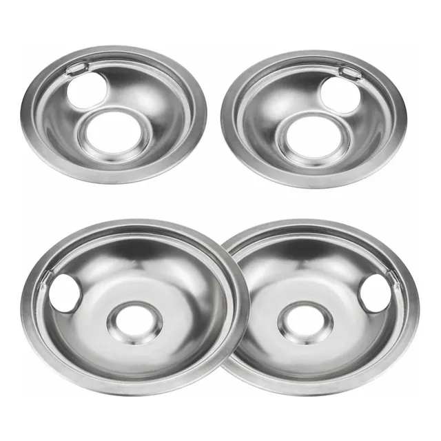 Juego 4 Cuenco Reflectante Acero Inoxidable Para Estufa Ga