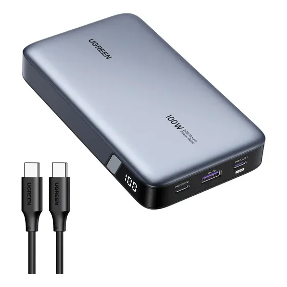 Power Bank Ugreen 20000mah Bateria Portátil 100w Cinza | Cuotas sin interés