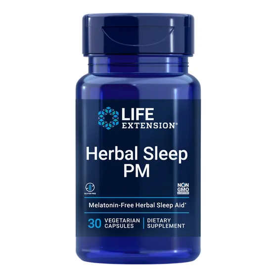 Suplemento Para Dormir Life Extension Herbal Sleep Pm 30 Cáp