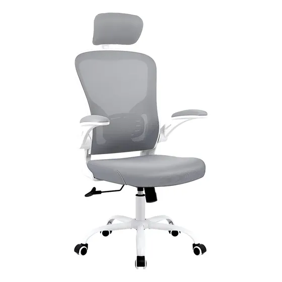Silla Oficina Escritorio Pc Mesh Anatomic Rd Apoyacabeza Regulable Gris