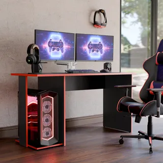 Escrivaninha Mesa Gamer Para Computador Com Espaço Gabinete Escrivaninha Mesa Gamer Para Computador Com Espaço Gabinete