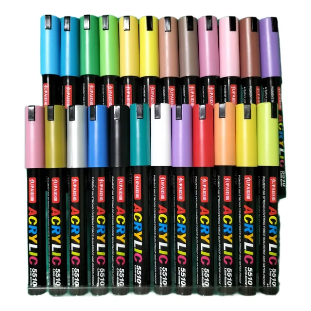 Marcadores Acrílicos Jupai De 24 Colores 4 Mm Tipo Posca