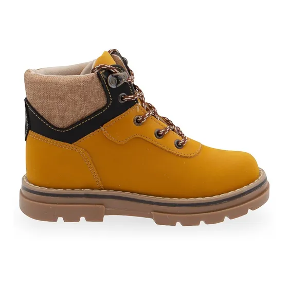 Zapato Bota Niño Casual Color Amarillo 15-17 Antiderrapante