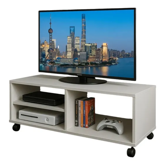 Rack Para Tv 43 Polegadas Com Rodinhas Branco