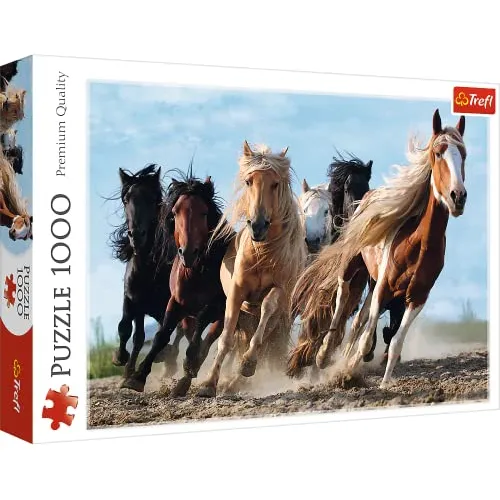 Trefl Rojo 1000 Piezas Rompecabezas - Caballos Xaxcc