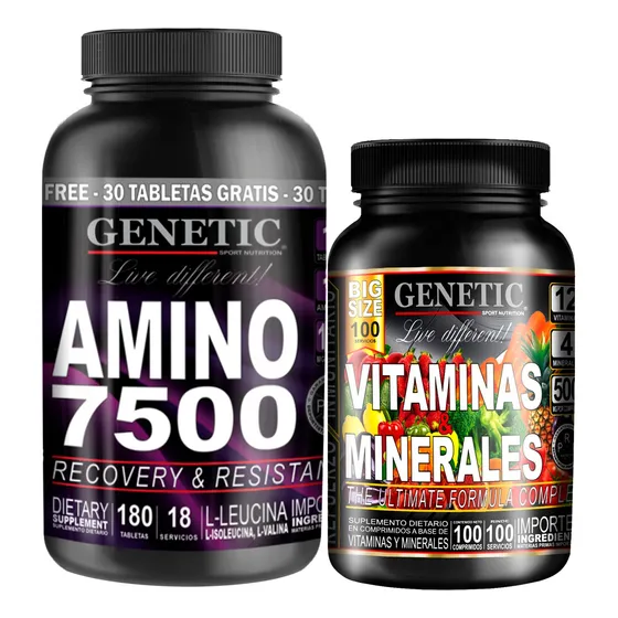 9 Aminoacidos Esencial Peptidos Vitaminas Minerales Genetic 