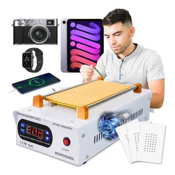 9 In Pantalla Lcd Separador De Con Succión Tapete Silicon