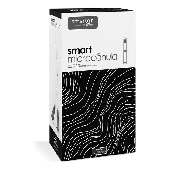 Smart Micro Cânula 22g/50mm (cx Com 10) Smart Gr C/ Anvisa