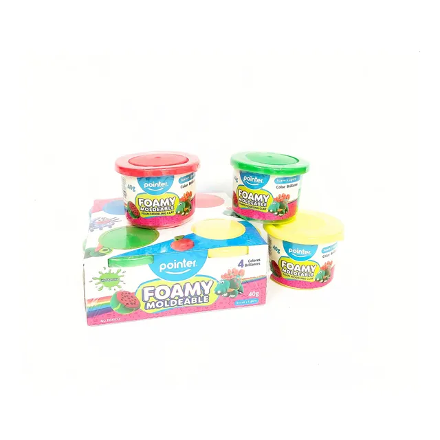 Foamy Moldeable Pointer 4 Colores Cada Uno 40gr / Paq 160gr
