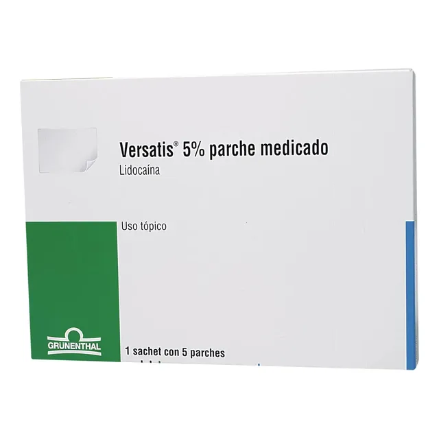 Versatis Lidocaina 5% Caja * 5 Parches