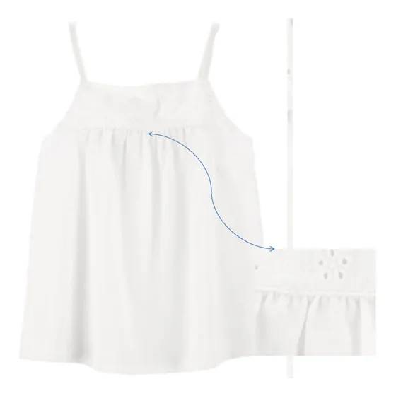 Blusa De Tiritas Para Niñas, Tallas 8, 10, 12 Y 14 Años.