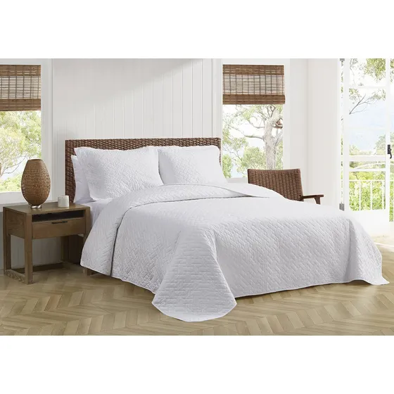 Set De Edredón Suave Tommy Bahama, Blanco En Forma De V