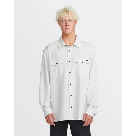Camisa Billabong Hombre Surftrek Transit  Gris