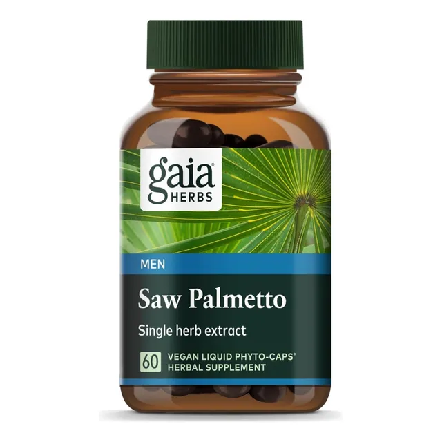 Saw Palmetto Gaia Herbs 60 Cápsulas Sin Sabor