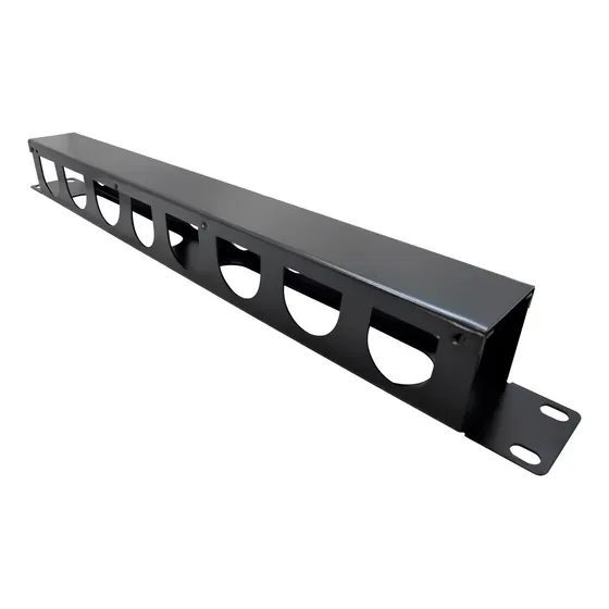 Guia De Cabos P/rack De Telecom 19 1u Organizador De Cabos Cor Preto - Link+